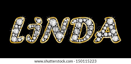  - stock-photo-the-girl-female-name-linda-made-of-a-shiny-diamonds-style-font-brilliant-gem-stone-letters-150115223