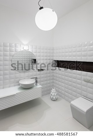 Interior Luxury Public Restroom Stock Photo 43907839 - Shutterstock