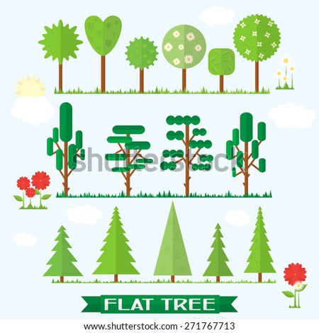 One Hundred Tree Icon Part 1 Stock Vector 22721500 - Shutterstock