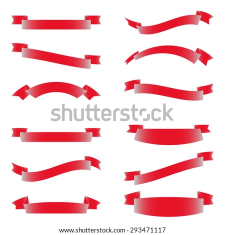 Ribbon Banners Set Stock Vector 88438870 - Shutterstock