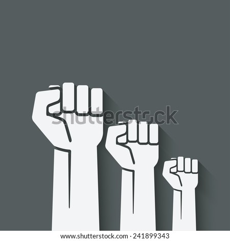 Raising fist perfectly broken remarkable Remarkable, raising fist perfectly broken