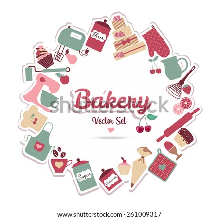 Bakery Sweets Abstract Illustration Stock Vector 217485178 - Shutterstock