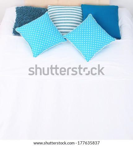 Bed top view Stock Photos, Illustrations, and Vector Art