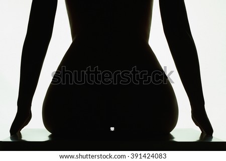 Beautiful Back Naked Woman Nude Girl Stock Photo Shutterstock