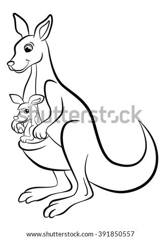 Cheerful Smiling Dancing Kangaroo Stock Vector 313099016 - Shutterstock