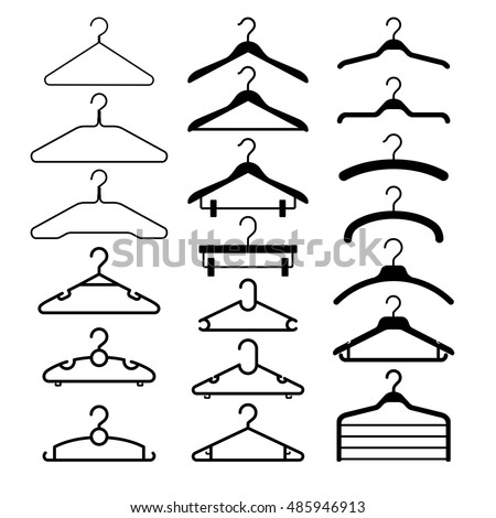 Clothes Hangers Icon Stock Vector 142379686 - Shutterstock