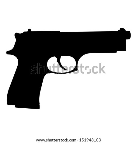 pistol - stock vector