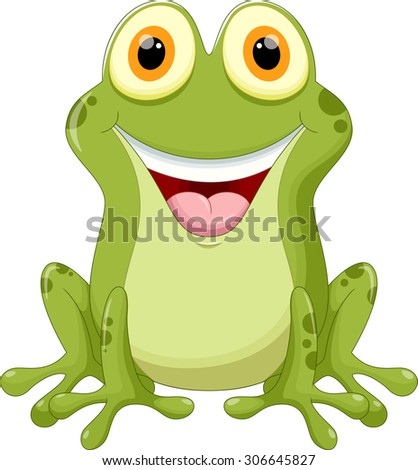 Cute Frog Cartoon Stock Vector 366900380 - Shutterstock