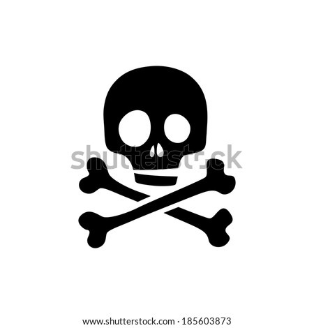 Vector Skull On Black Background Stock Vector 11236624 - Shutterstock