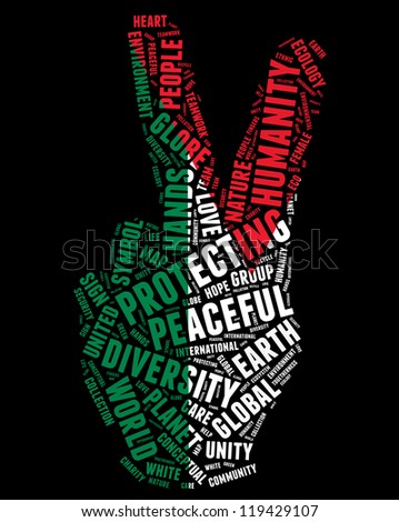 Palestine flag and peace info-text graphics arrangement concept .