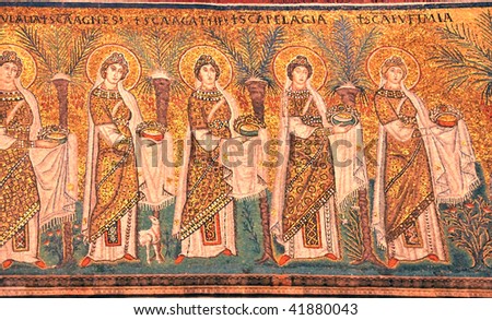 stock-photo-virgins-bearing-gifts-depicted-on-a-year-old-unesco-listed
