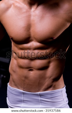 Beauty Men Torso Naked Body Isolated Stock Photo Shutterstock