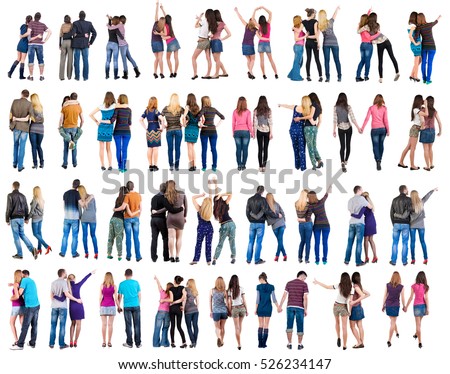 http://thumb10.shutterstock.com/display_pic_with_logo/311293/526234147/stock-photo-collection-back-view-of-young-couple-man-and-woman-beautiful-friendly-girl-and-guy-526234147.jpg