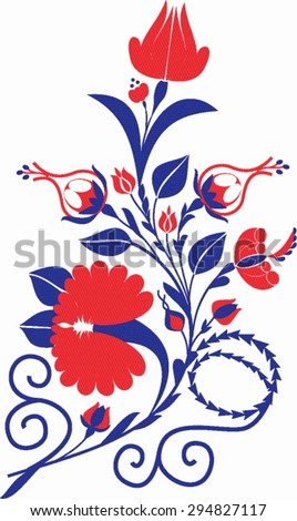 Traditional Ottoman Turkey Turkish Tulip Tile Stock Vector 24497938