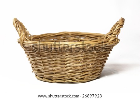 Empty Fruit Flower Basket Stock Photo 26897923 - Shutterstock