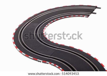 Slot Car Racing Track Isolated On Stock Photo 81219910 - Shutterstock