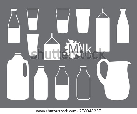 Milk Dairy Product Doodle Stock Vector 113622412 - Shutterstock