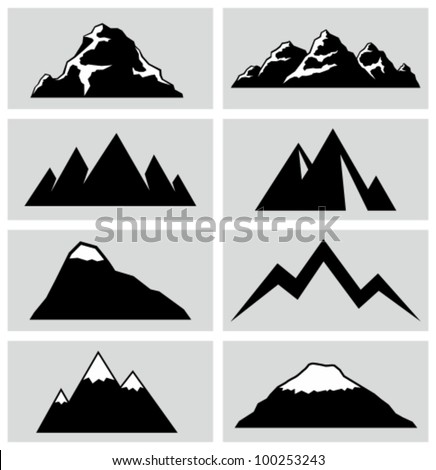 Vector Mountain Graphic Illustrations Stock Vector 489015853 - Shutterstock