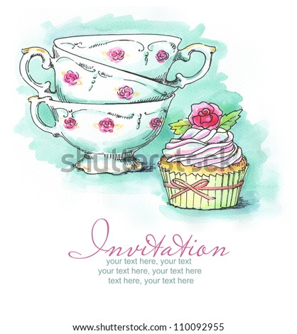 Cake` paintings photography,  stock related and vintage keywords colors cupcake