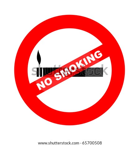 No smoking illustration - stock photo