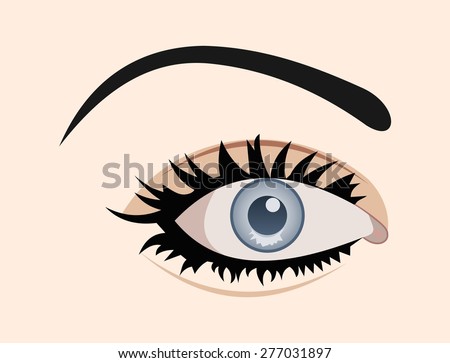 Eye Pattern Eyelash Vector Stock Vector 254367451 - Shutterstock