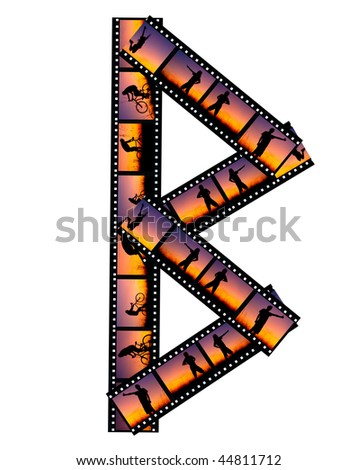 Letter K Made Film Stripes Man Stock Illustration 44811739 - Shutterstock