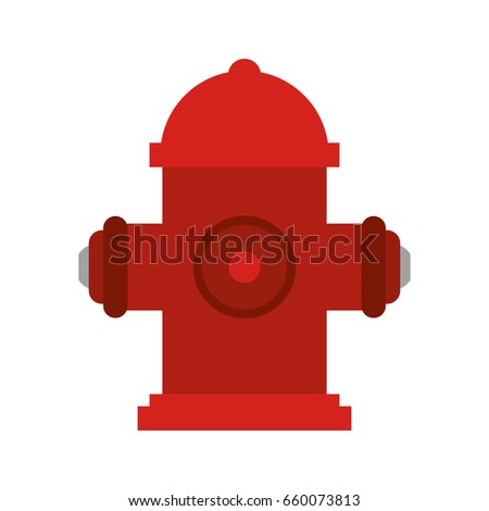 Fire Hydrant Vector Flat Icon Stock Vector 288429392 - Shutterstock