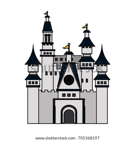 Vector Fairy Tale Castle Boy Stock Vector 110435441 - Shutterstock