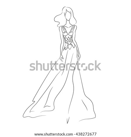 http://thumb10.shutterstock.com/display_pic_with_logo/3657392/438272677/stock-vector-vector-illustration-of-beautiful-woman-s-silhouette-in-dress-with-long-hair-girl-in-the-ball-gown-438272677.jpg