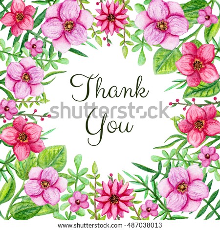 Floral Wreath Cosmos Flowers Hand Drawn Stock Vector 297169466