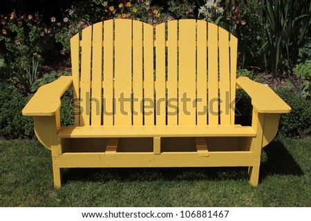 Wood adirondack chairs Stock Photos, Images, &amp; Pictures | Shutterstock