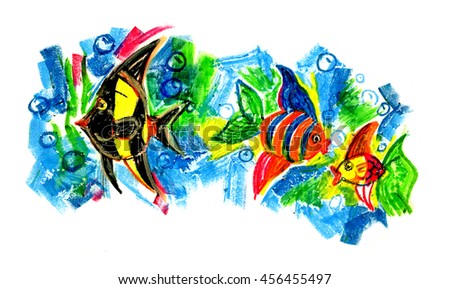 Painted Colored Eye Stock Vector 197067107 - Shutterstock