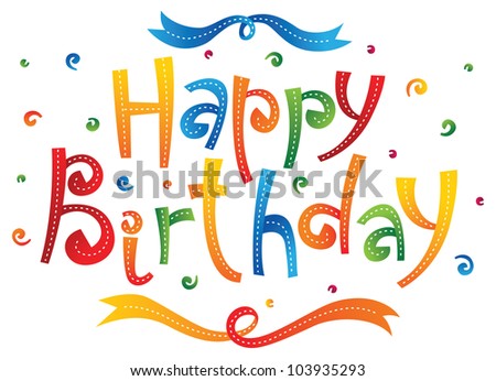 Funny Characters Birthday Cards Stock Vector 82886599 - Shutterstock