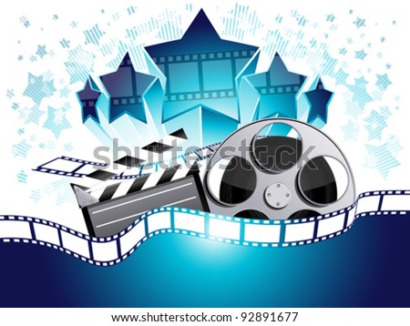 Vector Background Movie Theme Stock Vector 64970464 - Shutterstock