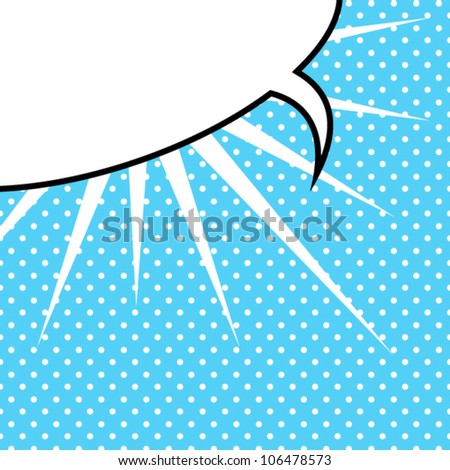 Speech Bubble Popart Style Stock Vector 97409657 - Shutterstock