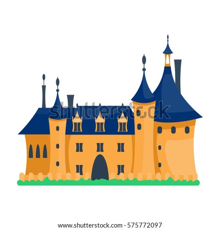 Vector Fairy Tale Castle Boy Stock Vector 110435441 - Shutterstock