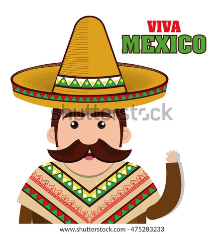 Mexican Man Stock Vector 127332722 - Shutterstock