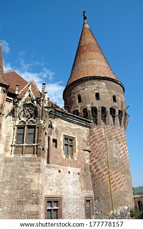  - stock-photo-the-corvin-castle-in-transylvania-romania-177778157