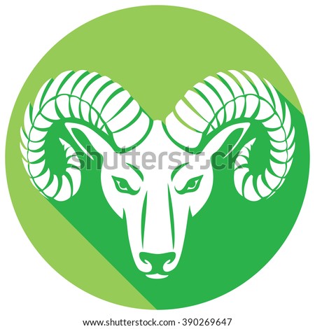 Head Ram Stock Vector 93468433 - Shutterstock