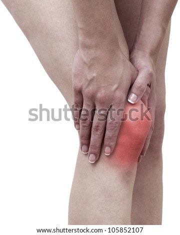  - stock-photo-acute-pain-in-a-woman-knee-isolation-on-a-white-background-105852107