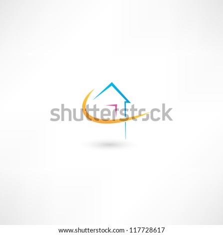 Home - stock vector