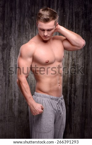 Muscle Sexy Naked Young Man Perfect Stock Photo (Edit Now 