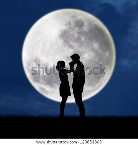 Silhouette Guy Kissing Girls Hand On Stock Photo 120851863 - Shutterstock