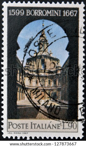  - stock-photo-italy-circa-a-stamp-printed-in-italy-shows-st-ivo-church-rome-francesco-borromini-127873667