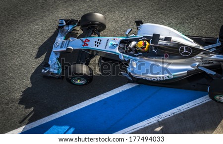  - stock-photo-jerez-spain-january-lewis-hamilton-testing-his-new-mercedes-w-f-car-on-the-first-test-at-177494033