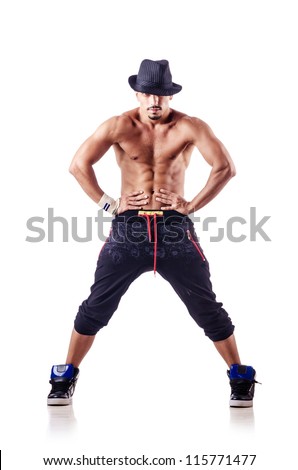 Muscular Sexy Naked Man Dancing Studio Stock Photo Shutterstock