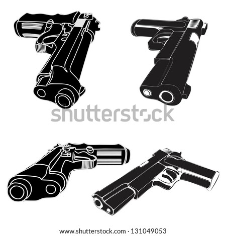 Pistol Vector Stock Vector 71748058 - Shutterstock