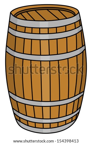 Old Wooden Barrel Stock Vector 101717047 - Shutterstock