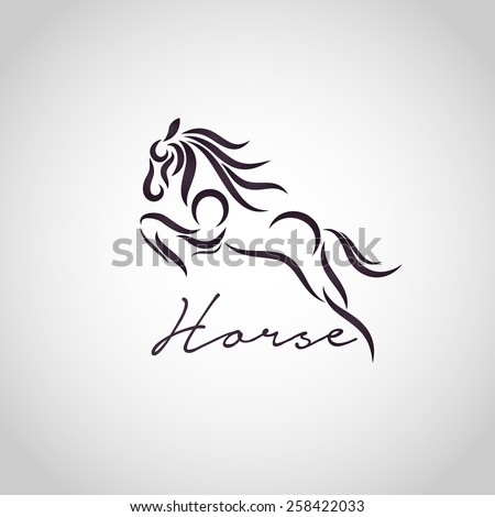 Horse Logo Vector Stock Vector 390875689 - Shutterstock