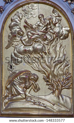  - stock-photo-vienna-july-relief-of-moses-and-burning-bush-from-tabernacle-of-side-altar-in-church-maria-148333577
